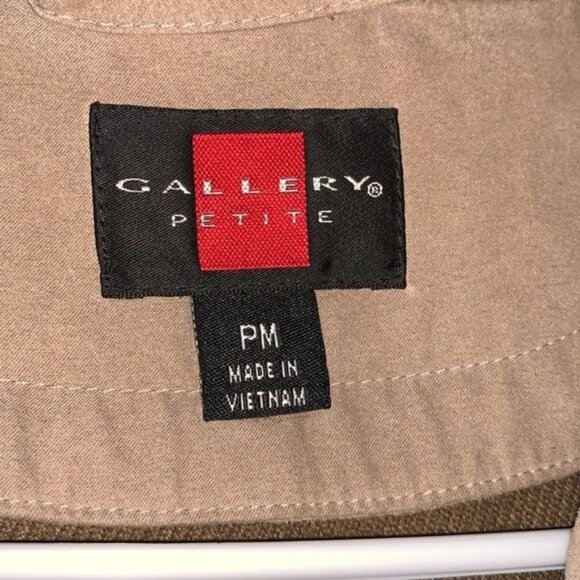 Gallery Petite Women's PM Beige Hooded Jacket - Picture 2 of 13